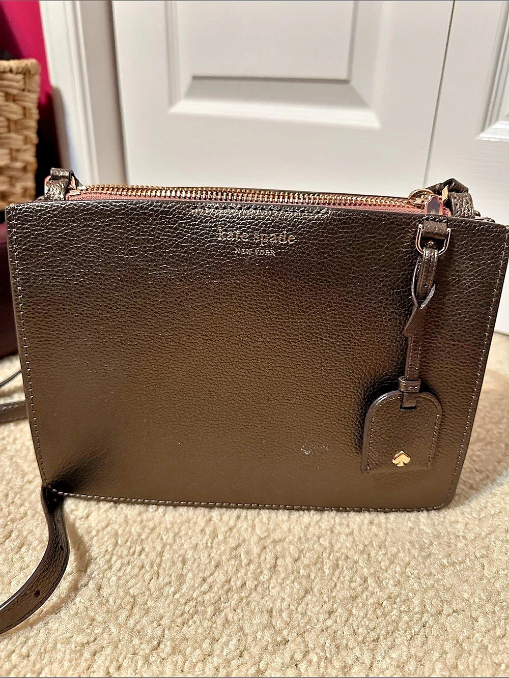 Kate Spade Crossbody Bag in Bronze Like New